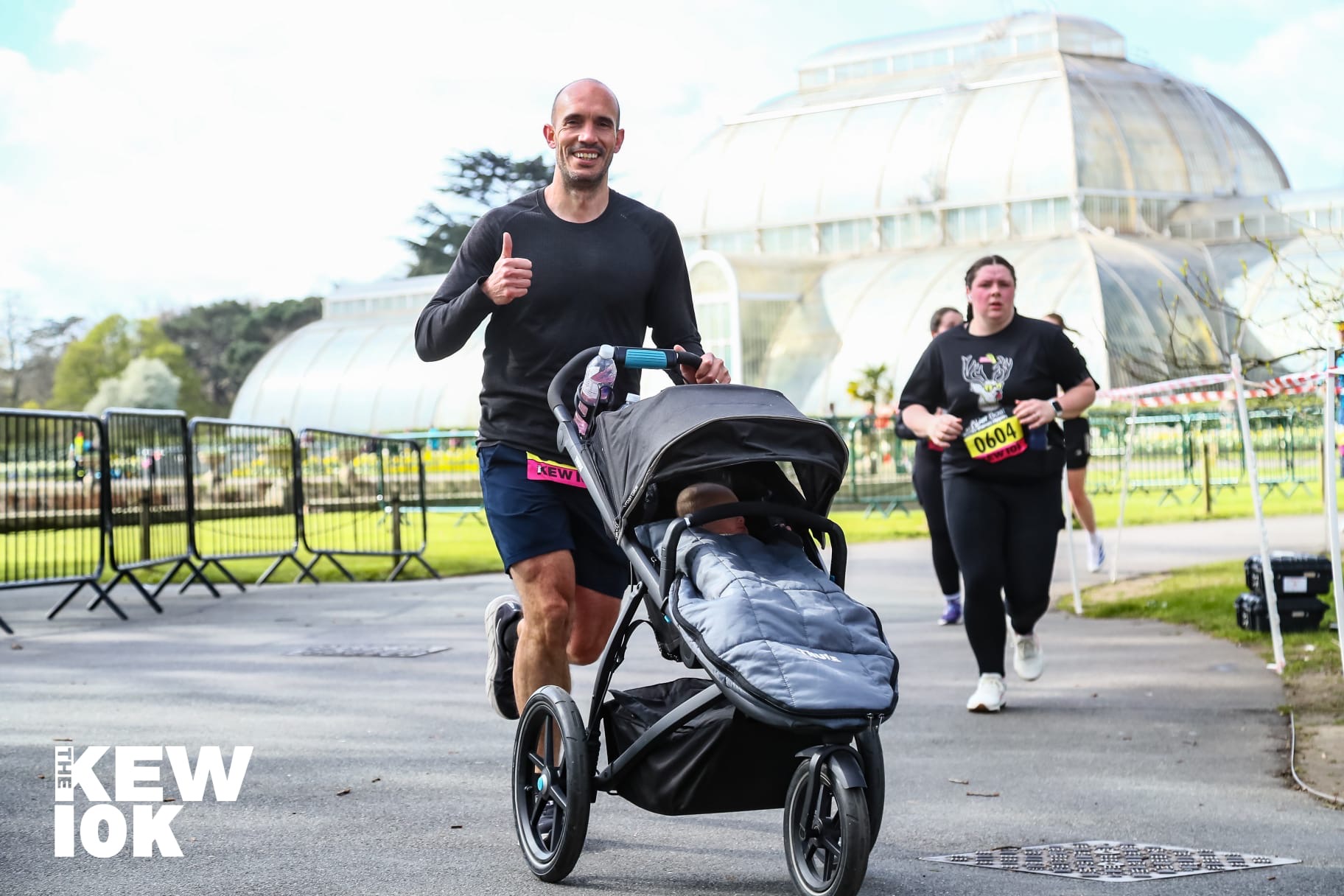 Constan, founder of PTatHome, competing in the Kew Gardens 10K